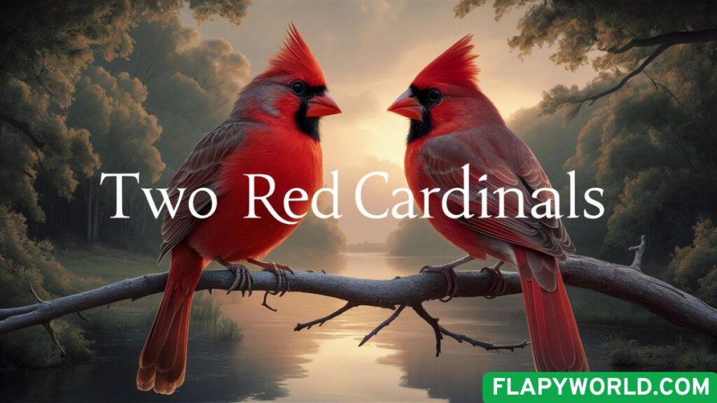 Two red cardinals