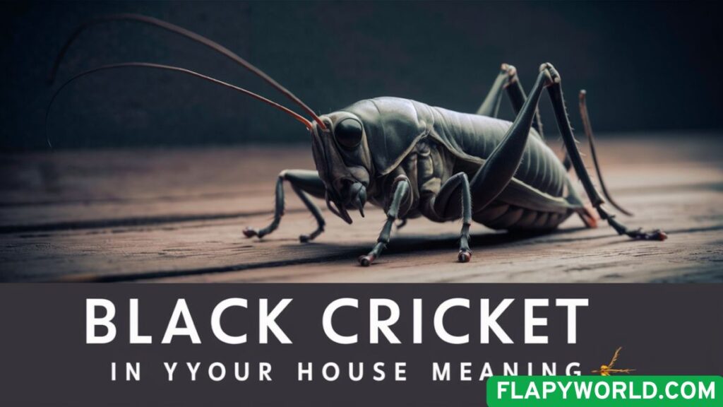 Finding a Black Cricket in Your House Meaning