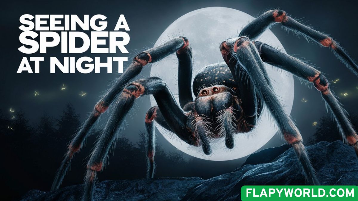 Seeing a Spider at Night