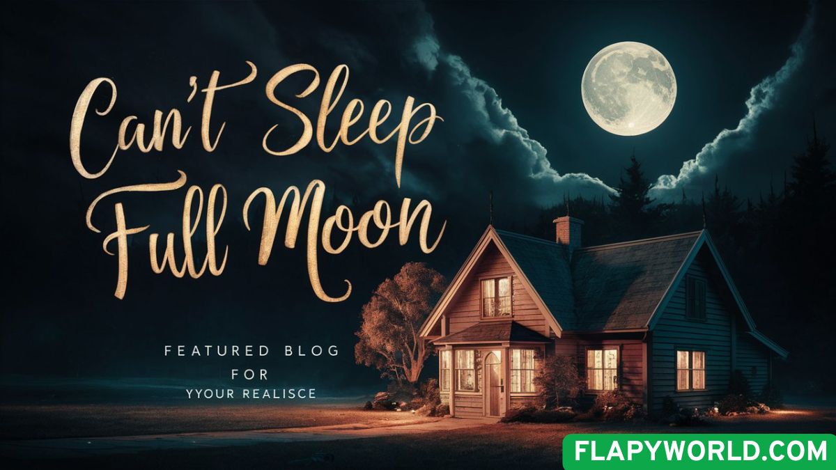 Can’t Sleep Full Moon