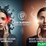 ear burning spiritual meaning right and left ear symbolism
